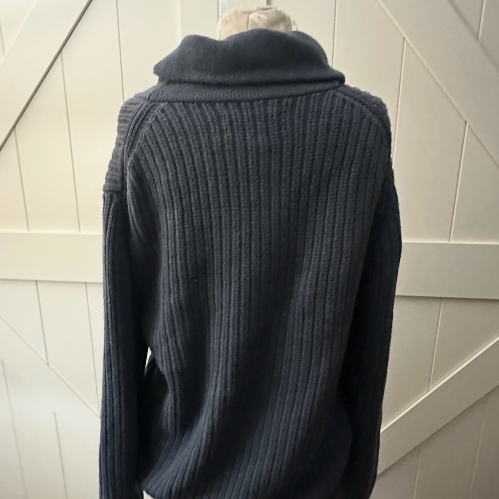 Duluth Trading Co Navy Blue Men's Turtleneck Sweater - Picture 4 of 8